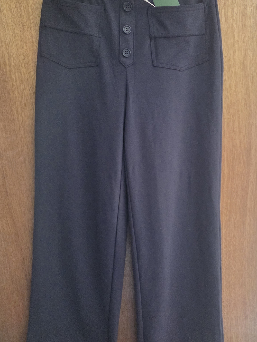 NWT HALARA Midnight Blue DayStretch Pants with Front Patch Pockets MEDIUM PETITE